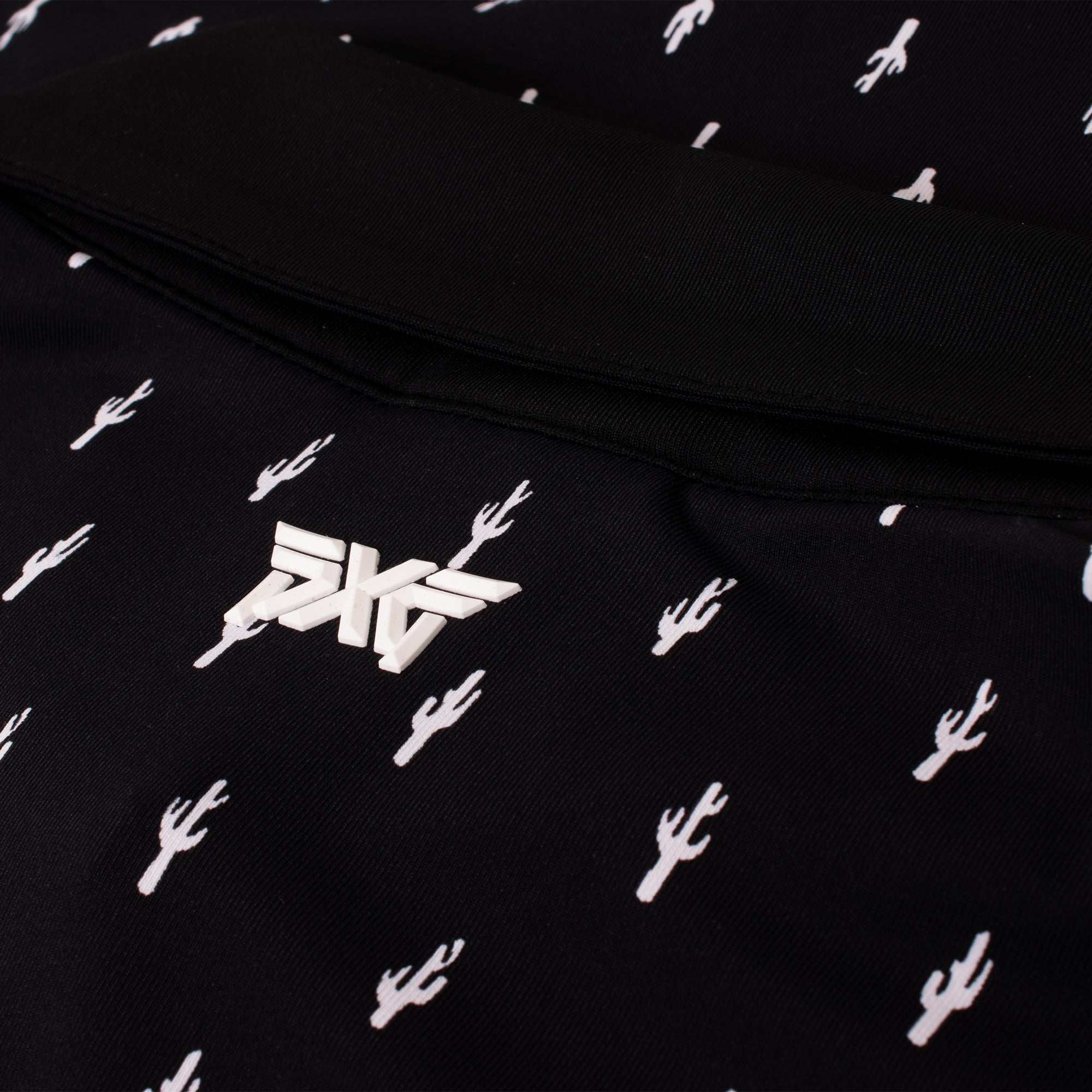 PXG Cactus Print Ladies Golf Polo Shirt Black